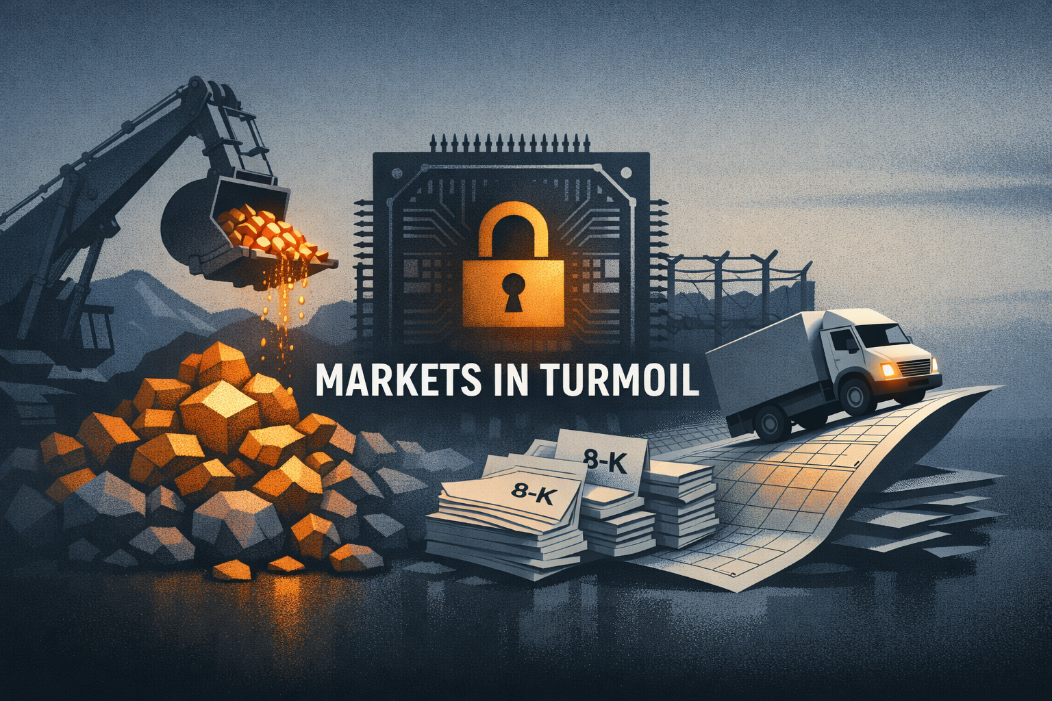 Commodities Lift Miners, Idiosyncratic Shocks Roil Tech — FedEx Beat and a Wave of 8-Ks Mark a Mixed Market Day episode artwork