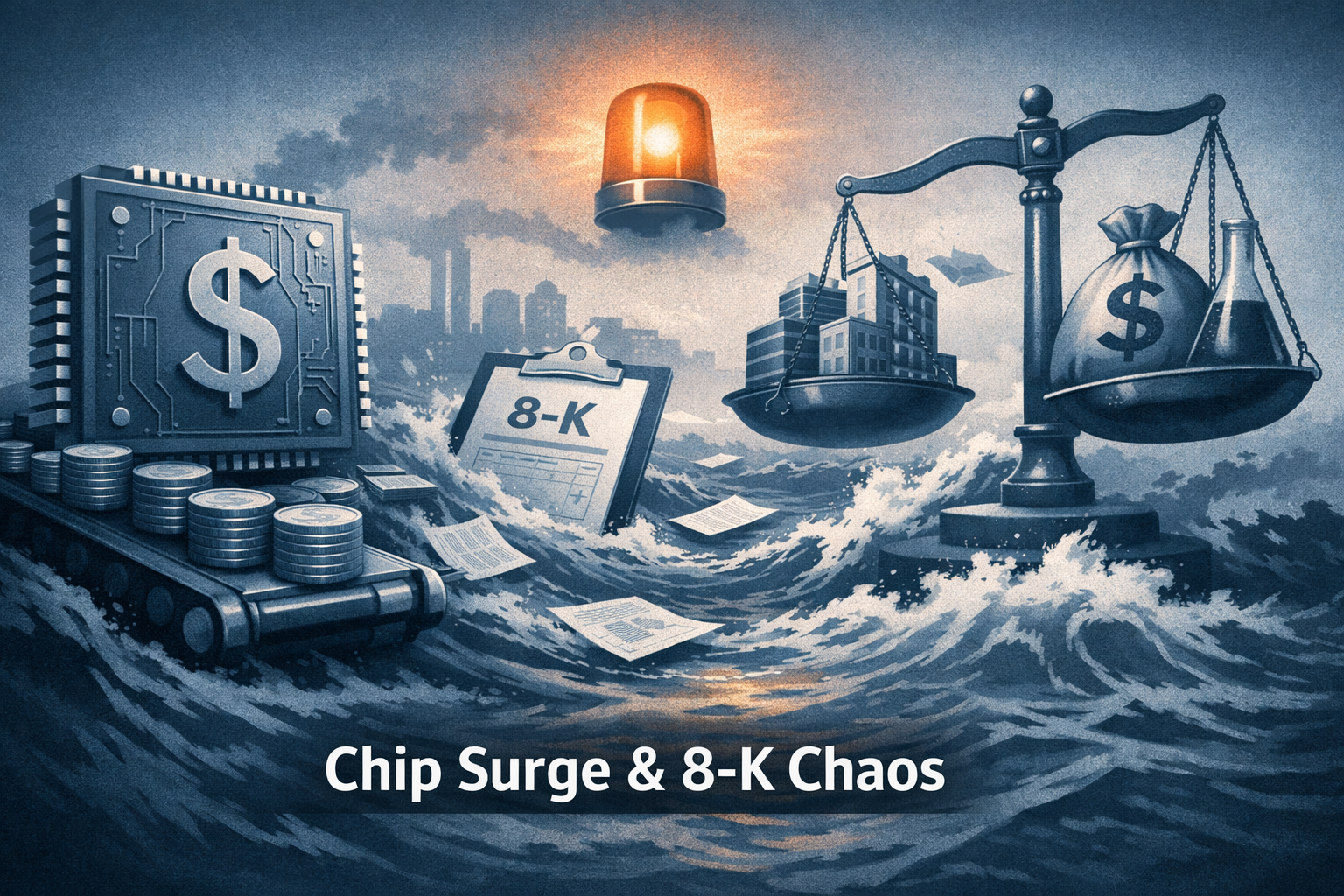 $AMZN — Amazon’s $20B Chip Run Rate and a Flood of 8‑Ks: Event Risk and Capital‑Intensity Steal the Tape