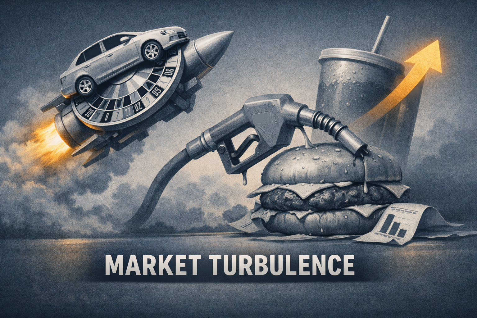 Energy-Driven Rotation and Guidance Sensitivity Dominate: Carvana Rally, Coke Upgrade, Gasoline Pain for Restaurants