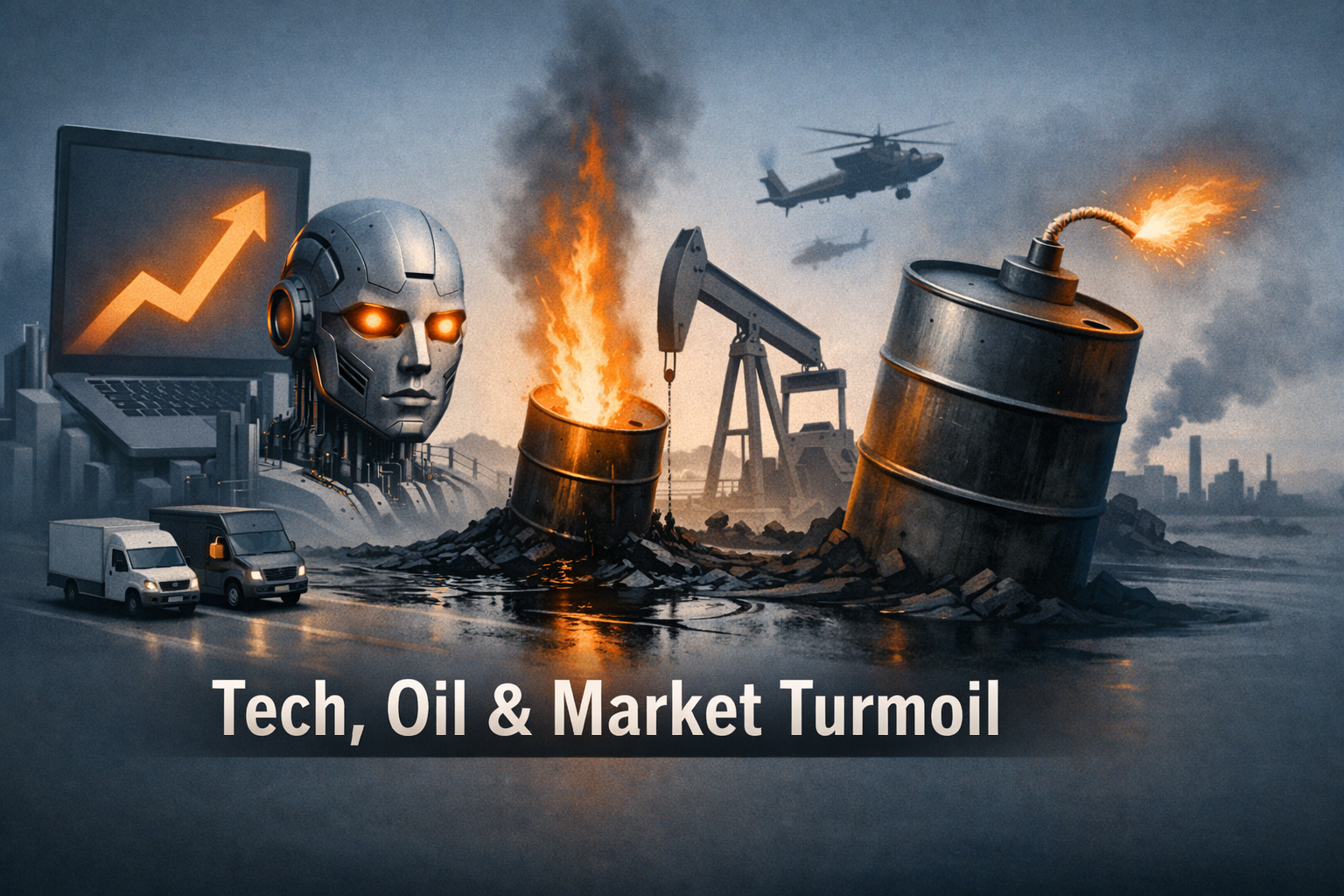 AI Earnings and Geopolitics Collide: Tech Momentum, Oil Risk, and Market Rotation Define May 4 episode artwork