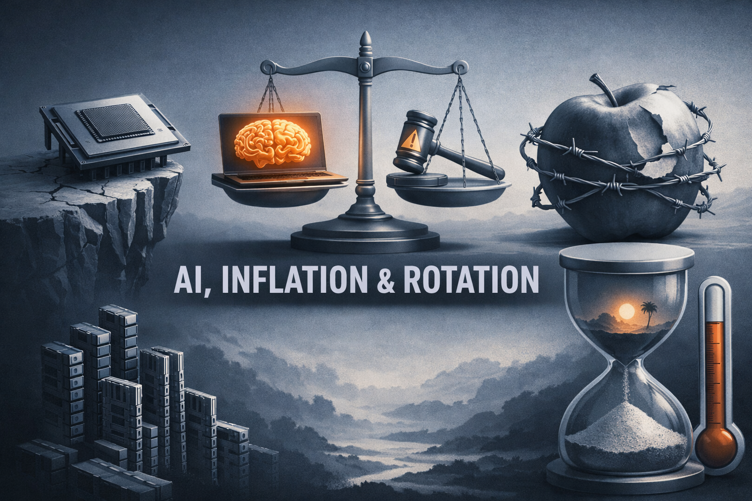 $NVDA $ORCL $AAPL — AI, Inflation and Rotation: Market Momentum Meets Fresh Risks — Nvidia Tests Support as Oracle, Apple and Memory Names Drive Divergence episode artwork