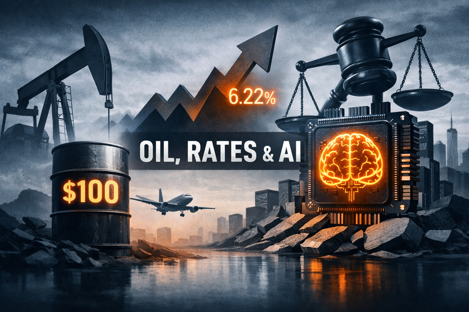 Oil, Rates and AI: A Day of Divergence — Yields Spike, Energy Surges, Big Tech and Chips Face Crosswinds