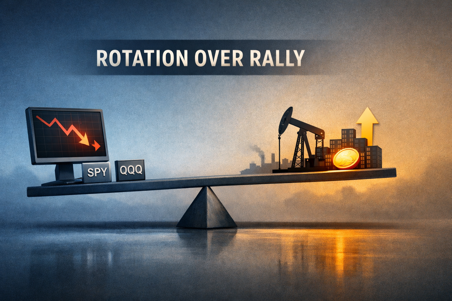 Rotation Over Rally: Energy and Small Caps Outperform as Tech Pauses — $SPY and $QQQ Slip episode artwork