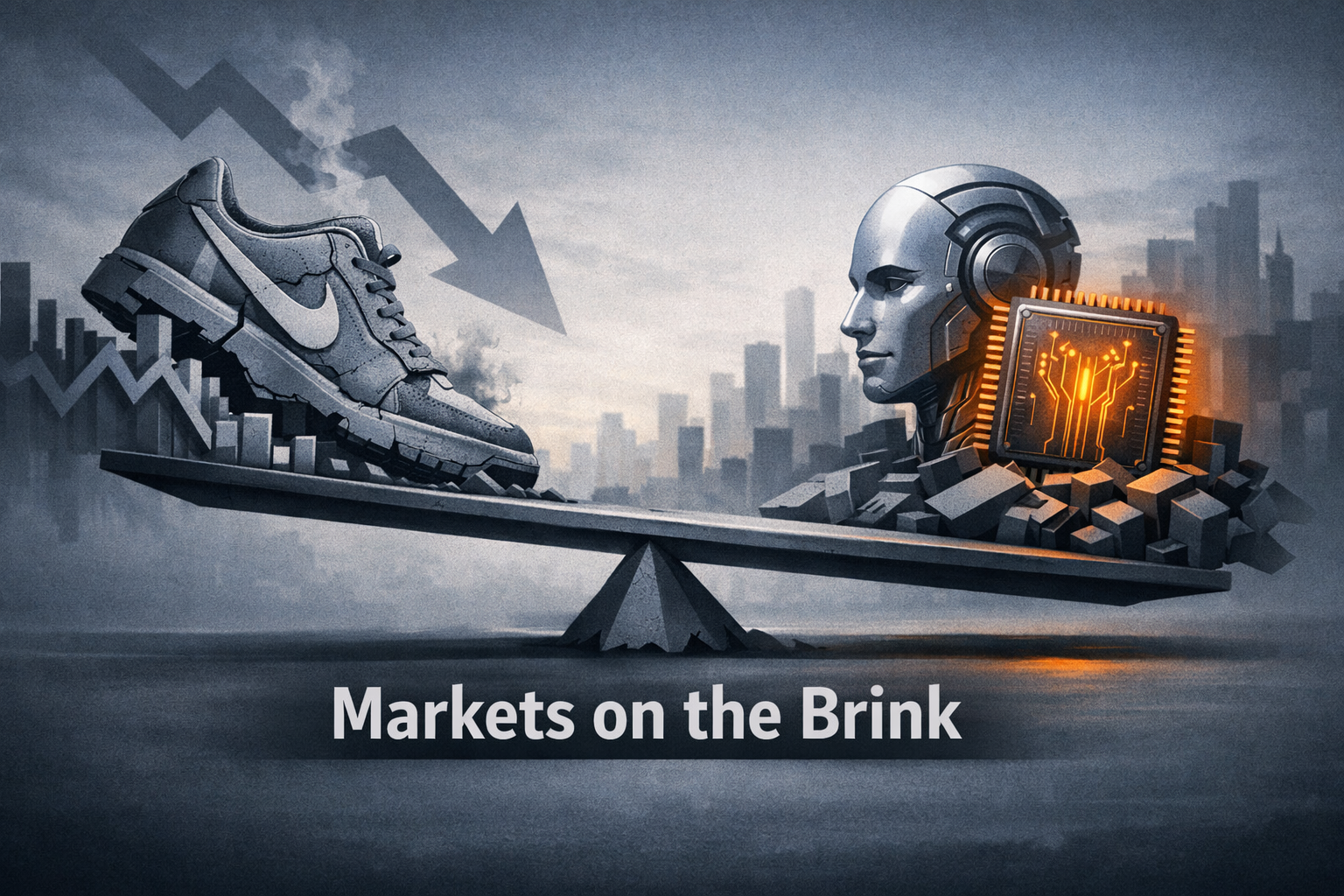 $PLTR $NKE — Markets Slip as AI Leaders Offset Consumer Pain — Nike Plunges, Palantir and Chip Names Hold Ground