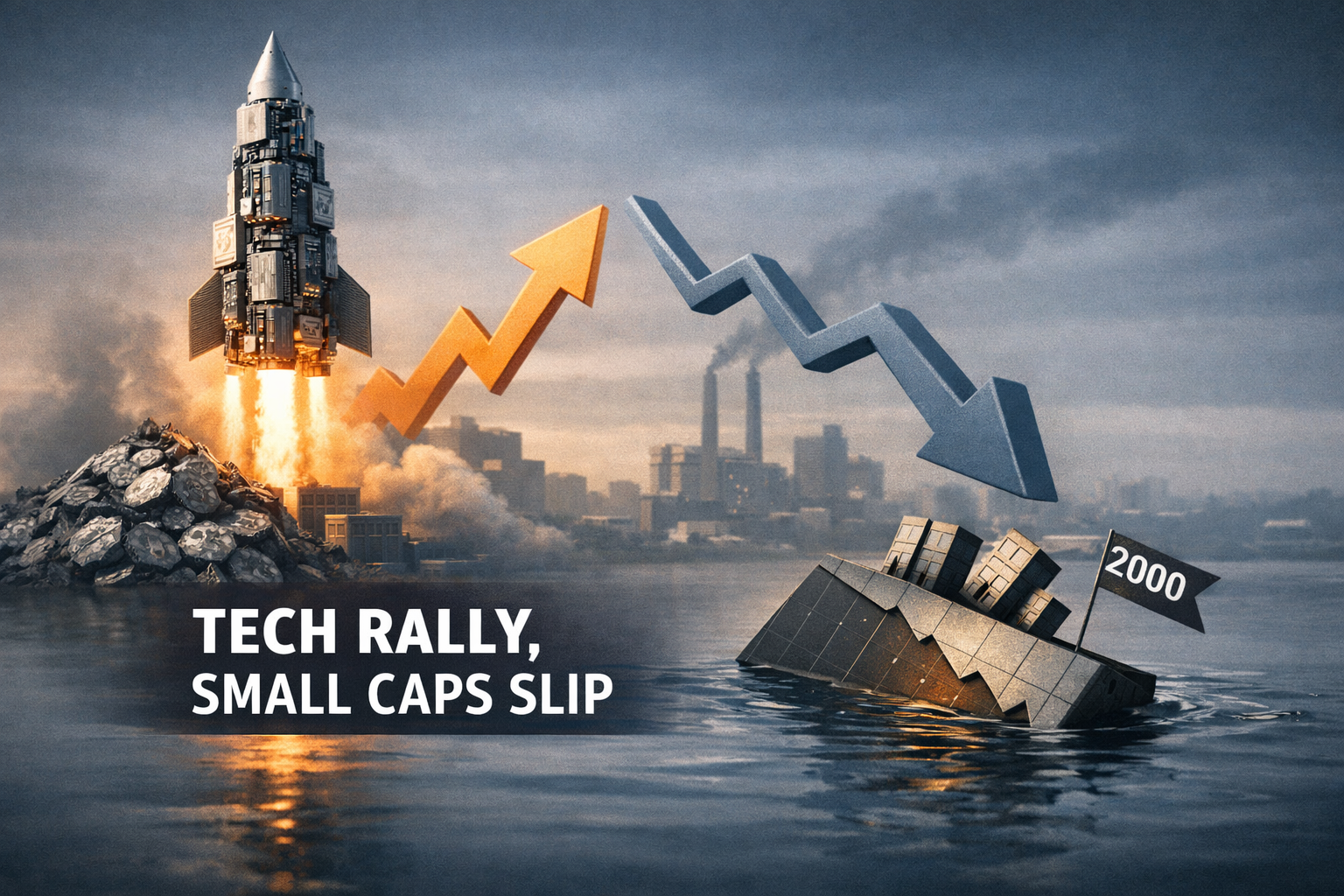 Tech-Led Risk-On Session as Materials and Chips Outperform; Small Caps Lag