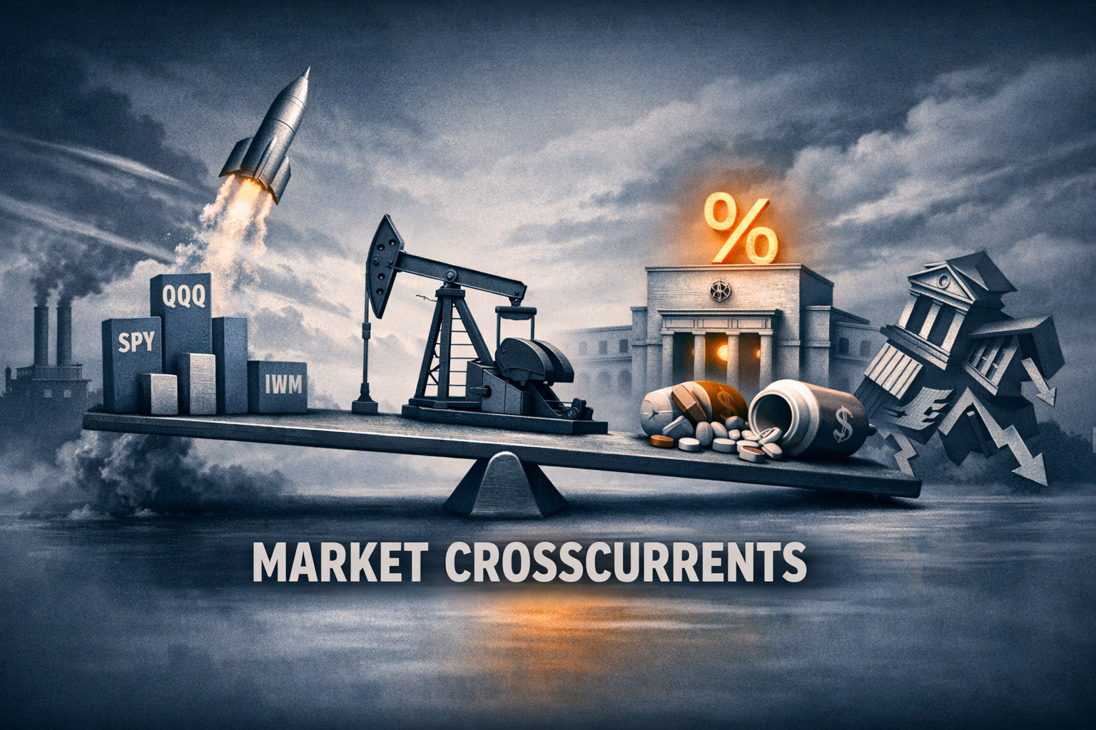 Tech-Led Rally Meets Macro Crosswinds: $QQQ Outpaces as Small Caps Lag; Oil and Fed Signals Steal Spotlight