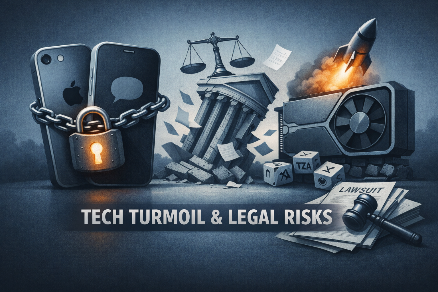 $NFLX $GOOGL $AAPL — Tech Interop and Legal Risk Take Center Stage — Netflix Lawsuit, Apple/Google RCS, $NVDA Momentum, and a Wave of Securities Notices episode artwork