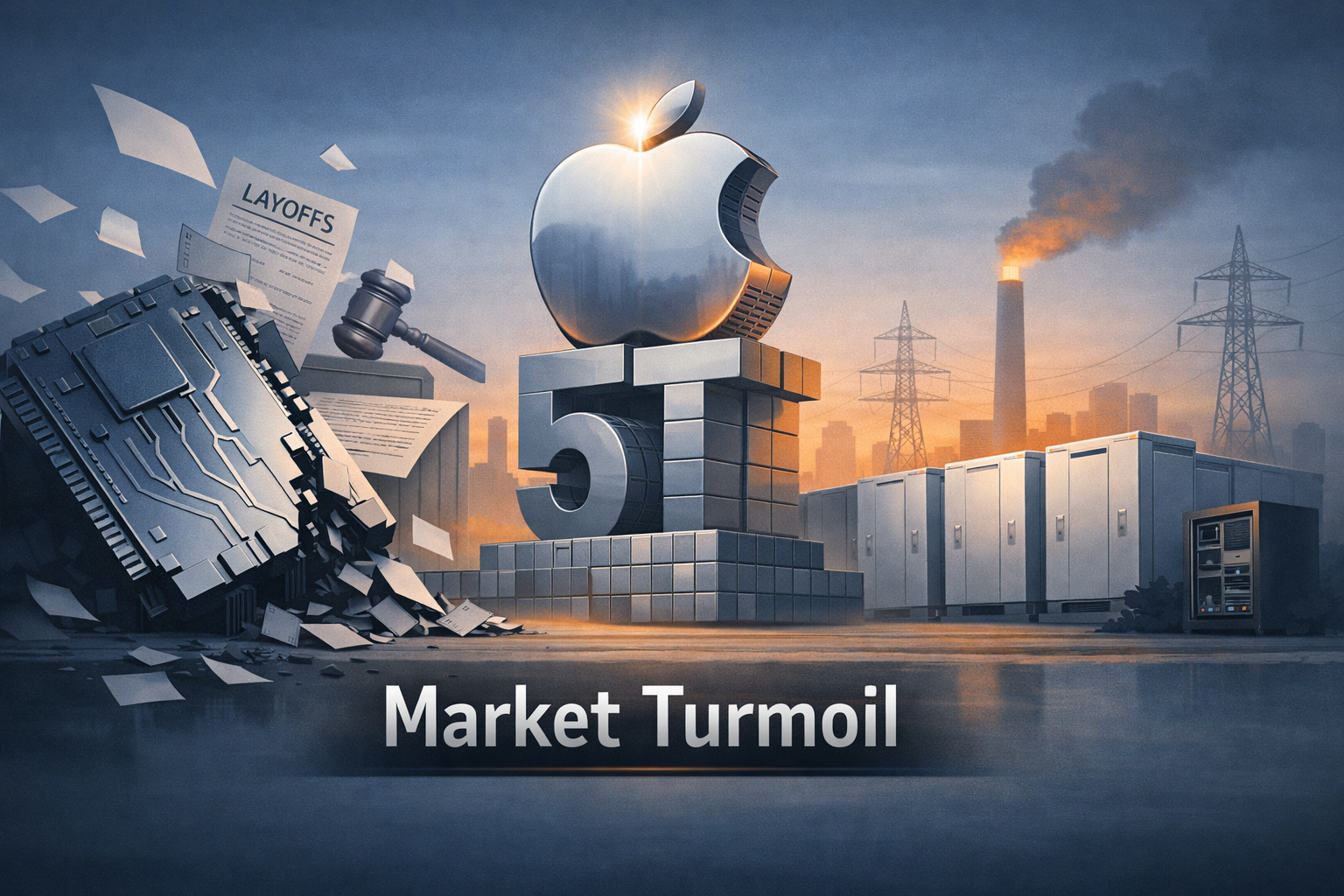 $AAPL — Tech Turbulence, Apple Hits $5T, and Energy Scale-Up: Markets Digest — July 28, 2026