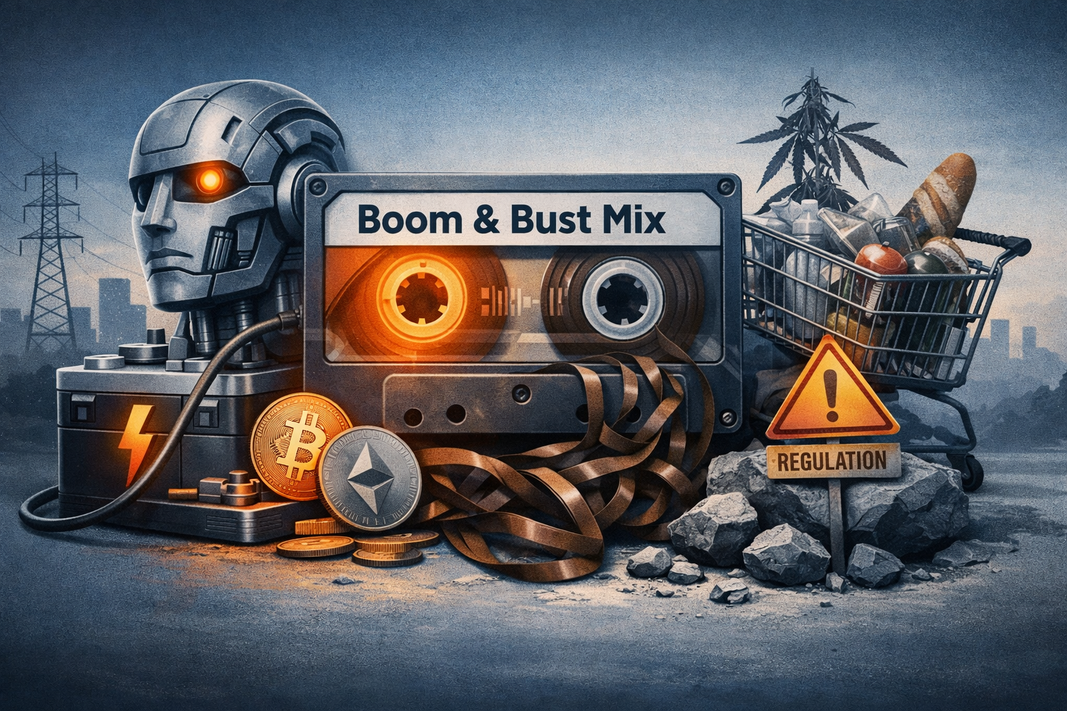 $MSOS $BTC — AI, Electrification and Geopolitics Drive a Mixed Tape — Tech and Crypto Lead While Consumer and Cannabis Face Headwinds episode artwork