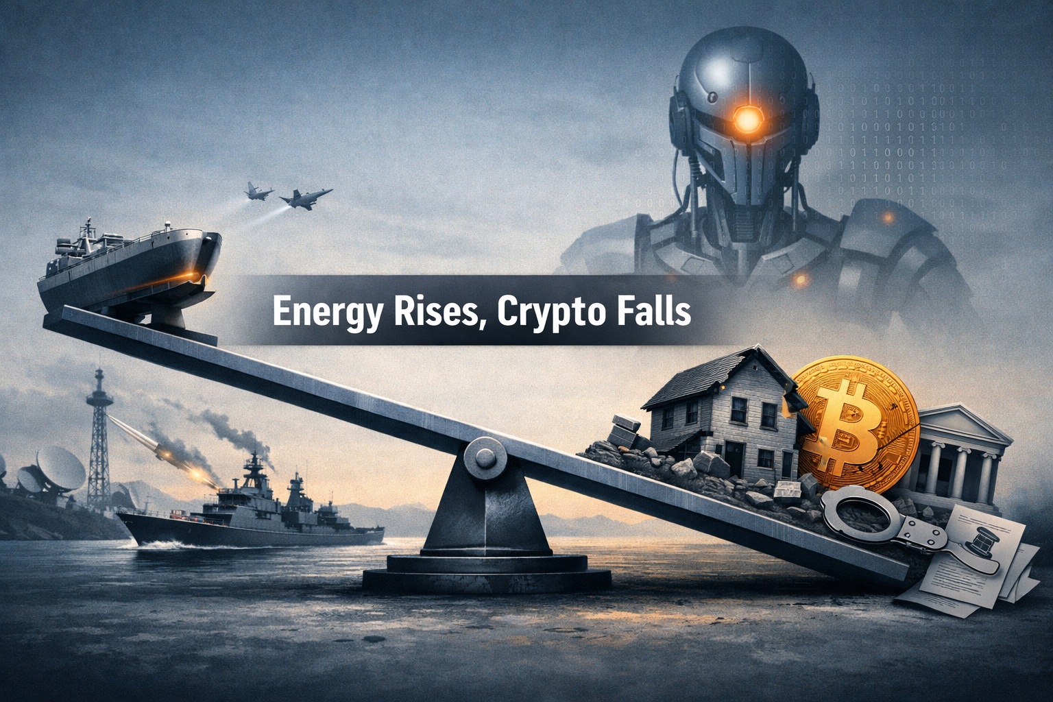 $BTC — Geopolitics and AI Drive Sector Rotation: Energy and Media Lead, Crypto and Real Estate Lag episode artwork