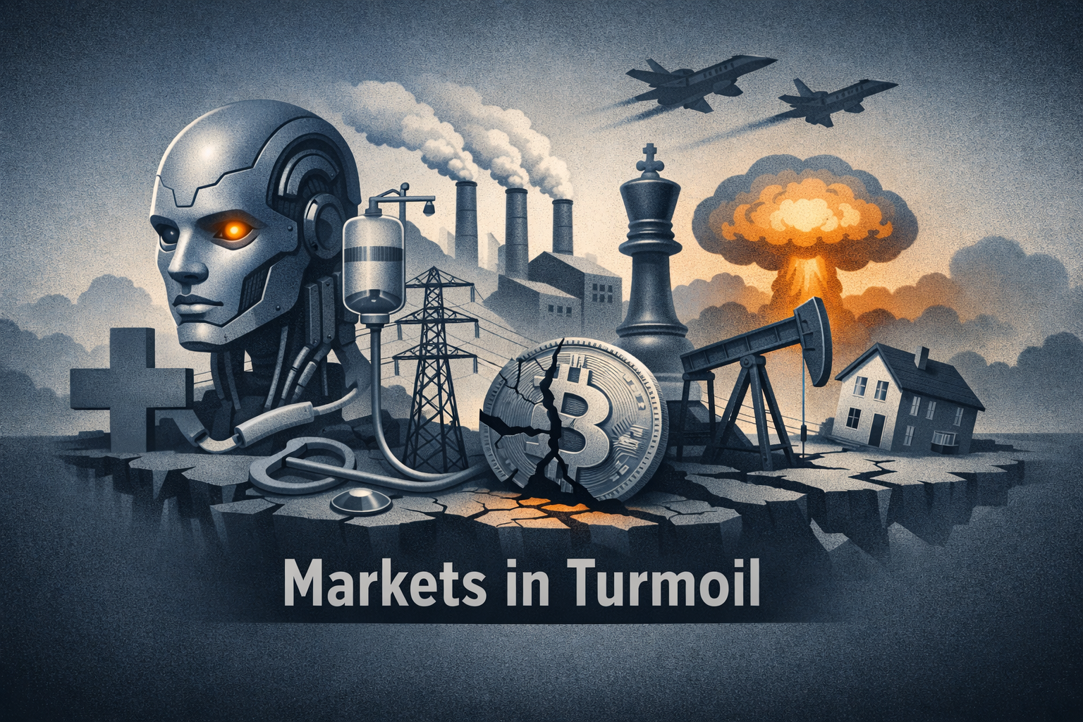 $BTC — AI, Deals and Geopolitics: Tech, Healthcare and Utilities Lead a Mixed Market; Crypto and Energy Face Headwinds