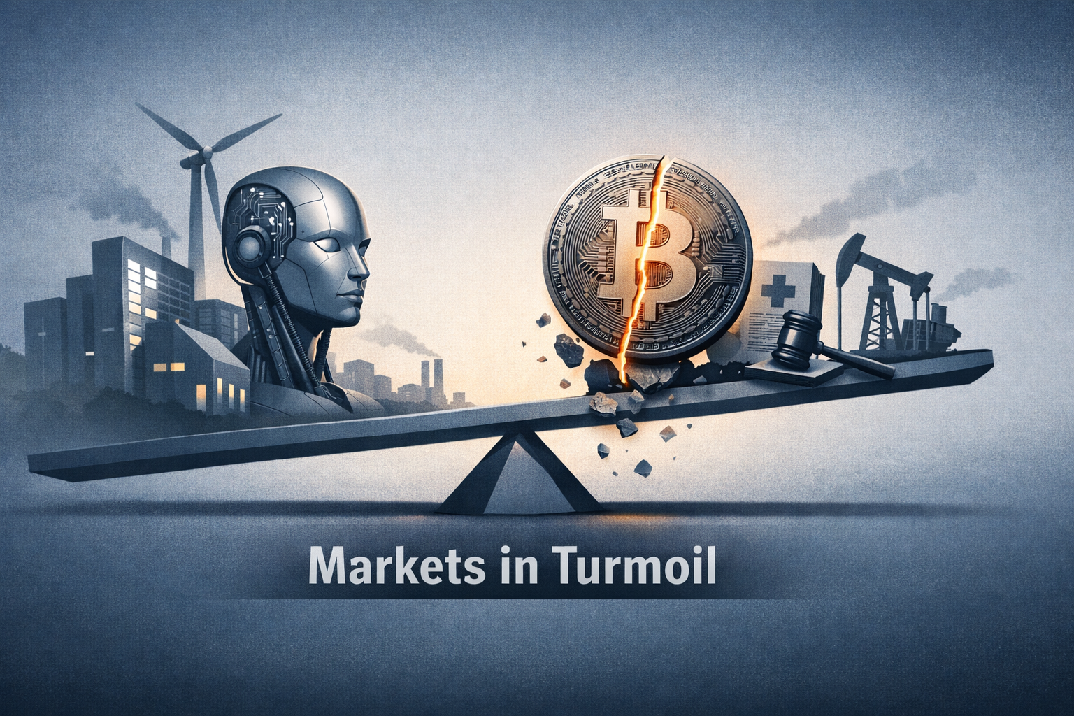 $BTC — AI, Clean Energy and Regulation Drive Cross-Sector Divergence as Crypto Rout Shakes Risk Appetite episode artwork