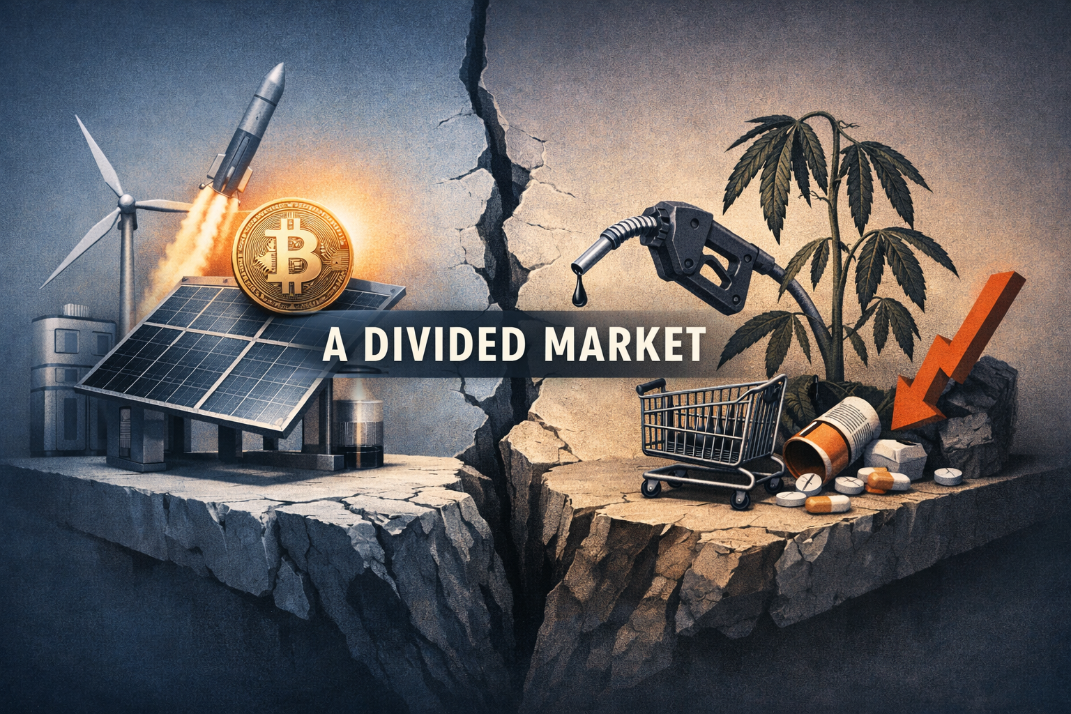 $MSOS $BTC — Renewables, AI Costs and Policy Risk Drive a Mixed Market: Crypto and Clean Power Lead, Cannabis and Consumer Face Headwinds