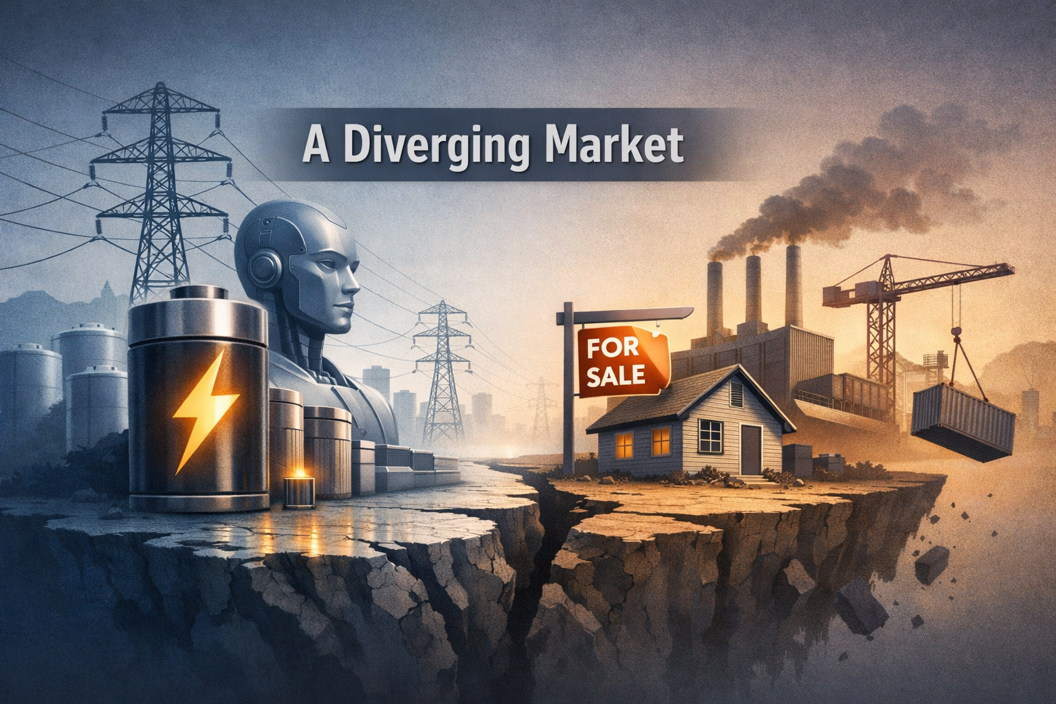 Storage, AI and Supply Chains Drive a Mixed Market — Utilities, Materials and Tech Outperform as Rate and Policy Headwinds Pressure Real Estate and Industrials episode artwork