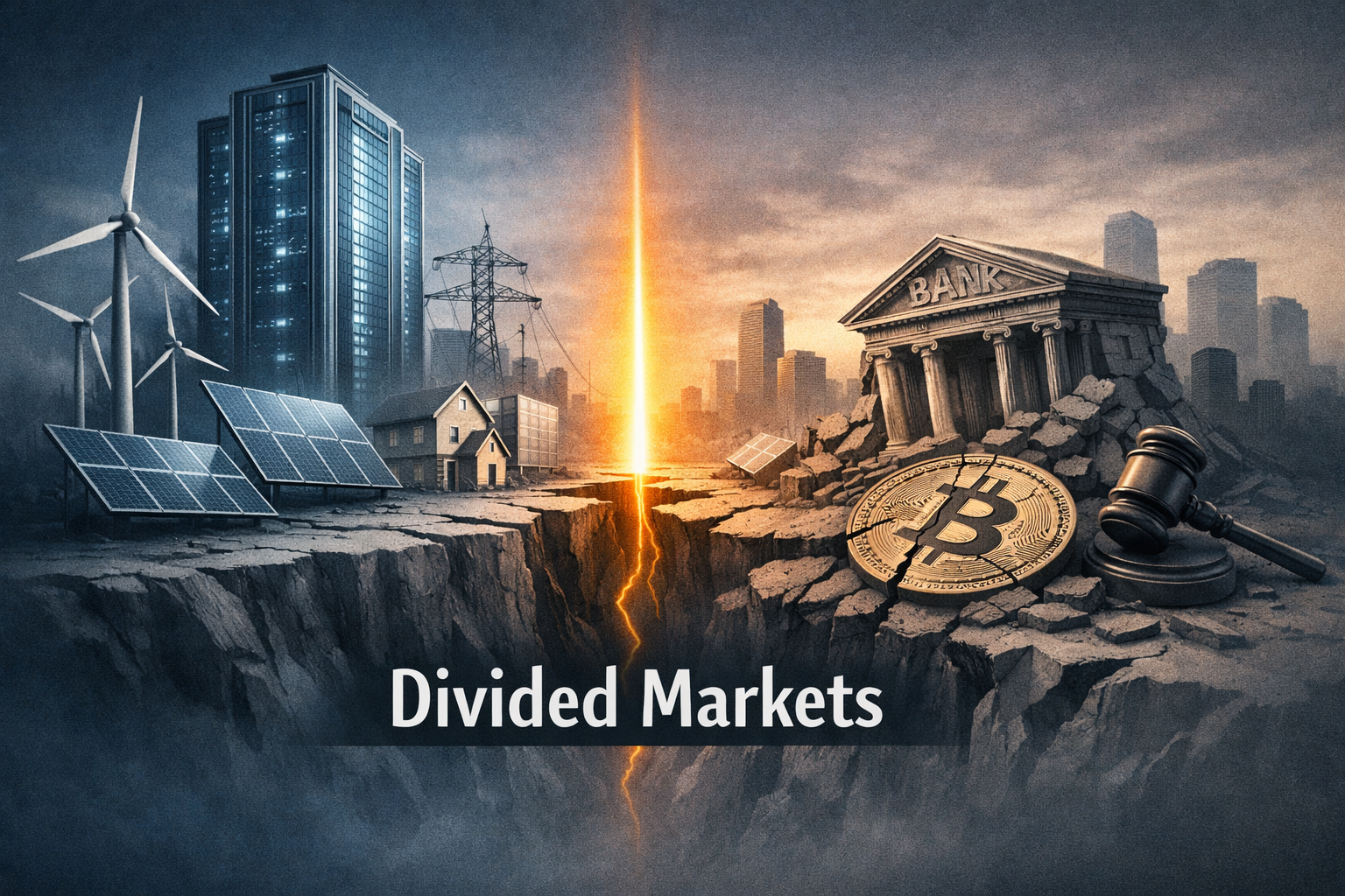 $BTC — AI, Energy and Deal Flow Steer a Mixed Market: Tech and Real Estate Outpace Crypto and Banks episode artwork