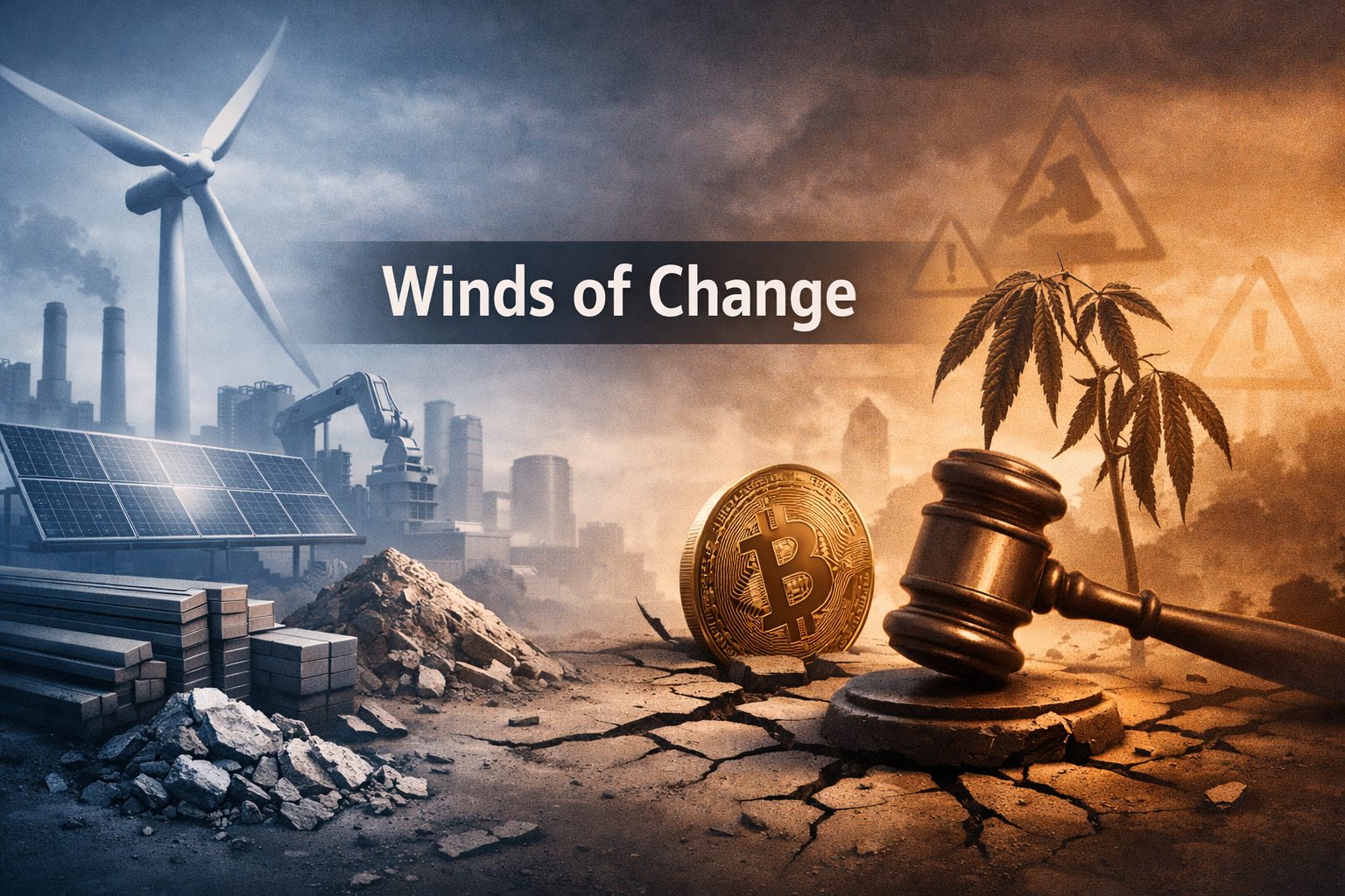 $MSOS $BTC — Renewables and Materials Gain Ground as Crypto and Cannabis Face Regulatory Headwinds — Markets End the Day on a Cautious, Theme-Driven Note
