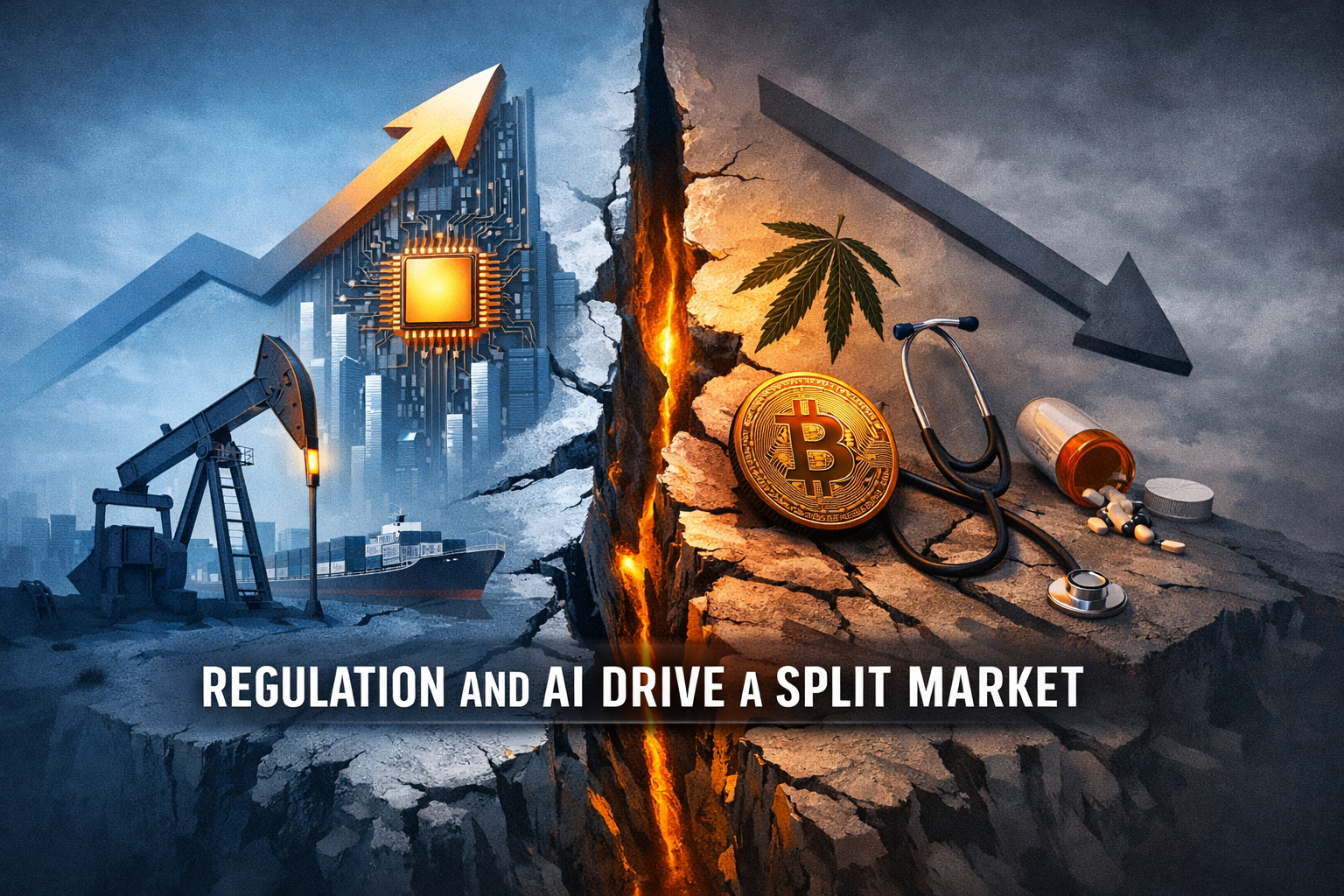 $MSOS $BTC — Regulation and AI Drive a Split Market: Energy and Tech Lead, Cannabis, Crypto and Healthcare Slip episode artwork