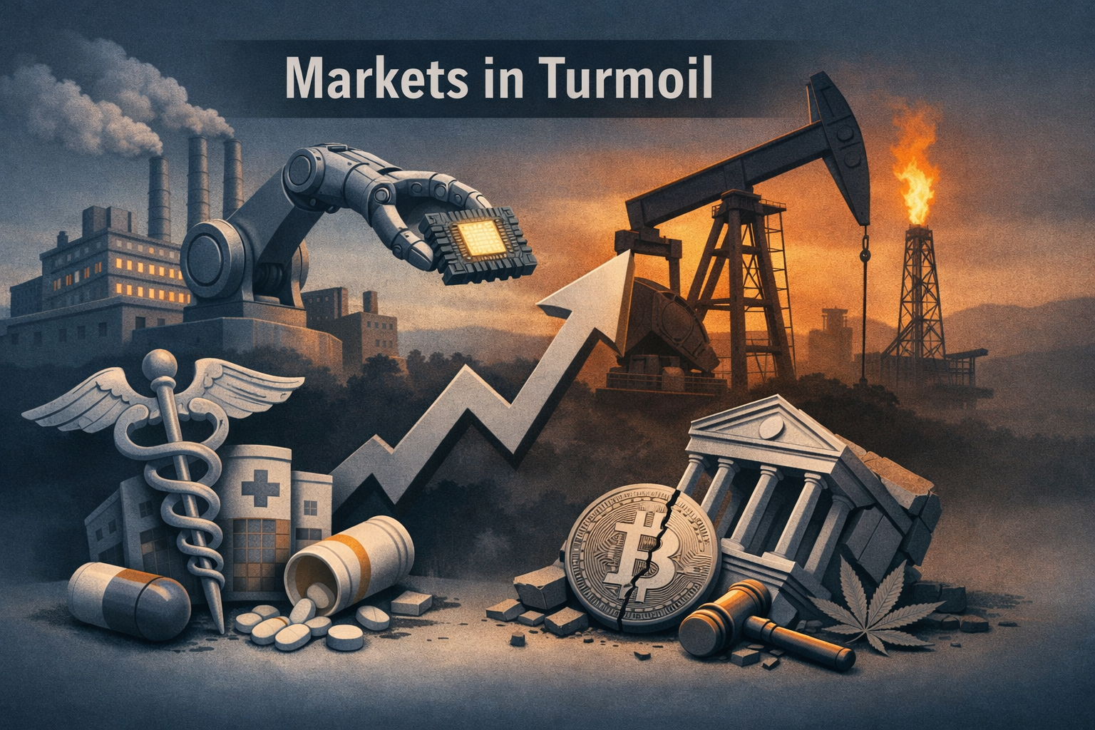 AI Capex and Oil Risk Steer Markets: Industrial, Energy and Tech Outperform as Policy and Regulation Temper Healthcare and Finance episode artwork